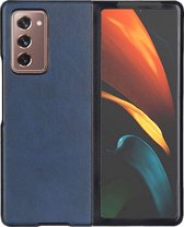 Samsung Galaxy Z Fold 2 5G Hoesje - Mobigear - Excellent Serie - Hard Kunststof Backcover - Blauw - Hoesje Geschikt Voor Samsung Galaxy Z Fold 2 5G