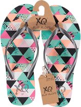 Xq Footwear Teenslippers Triangle Polyester Mint/roze Maat 39
