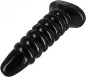 The Armadillo anaalplug met 7 ribbels - Dildo - Buttpluggen - Zwart - Discreet verpakt en bezorgd