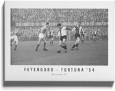 Walljar - Feyenoord - Fortuna 54 '61 - Zwart wit poster