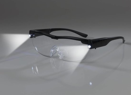 EasyMaxx, vergrotende bril – 160% - bril met led lampjes - 12V –  verhelderende bril –... | bol.com