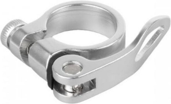 Hzb Saddle Clamp Uno Quick Release Quick Release 34.9 Mm Alu Argent