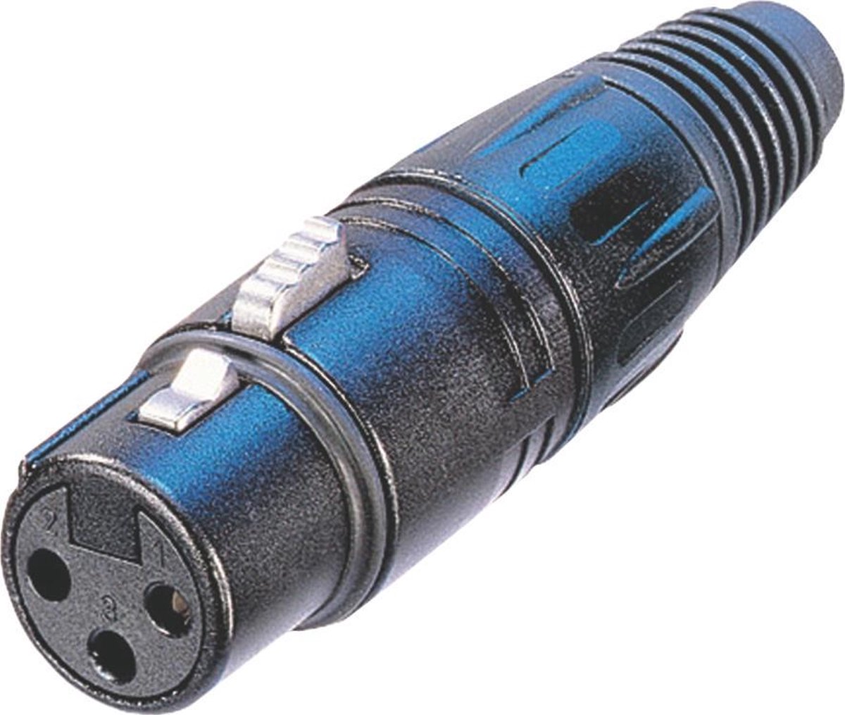 Neutrik NC3FX-B XLR 3-pins (v) connector - verguld / zwart