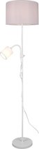 LED Tafellamp - Tafelverlichting - Trinon Owino - E27 Fitting - Rond - Mat Wit - Aluminium