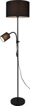 LED Tafellamp - Tafelverlichting - Trinon Owino - E27 Fitting - Rond - Mat Zwart - Aluminium