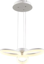 LED Plafondlamp - Plafondverlichting - Luxury - 24W - Natuurlijk Wit 4000K - Wit Aluminium