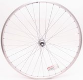 Achterwiel 28*1/4 ZAC19 Zilver FREEWHEEL Vast