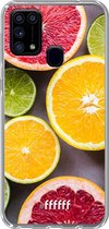 Samsung Galaxy M31 Hoesje Transparant TPU Case - Citrus Fruit #ffffff