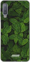 Samsung Galaxy A7 (2018) Hoesje Transparant TPU Case - Jungle Greens #ffffff