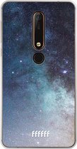 Nokia X6 (2018) Hoesje Transparant TPU Case - Milky Way #ffffff