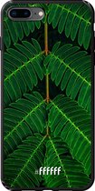 iPhone 7 Plus Hoesje TPU Case - Symmetric Plants #ffffff