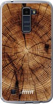 LG K10 (2016) Hoesje Transparant TPU Case - Tree Rings #ffffff