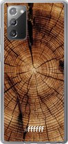 Samsung Galaxy Note 20 Hoesje Transparant TPU Case - Tree Rings #ffffff