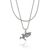 Croyez Jewelry | Eagle Silver Layerup | Rope / 75cm / 75cm