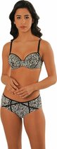 Sapph Mistress Padded Bra Dames Zebra Print-85E