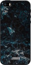 iPhone 5 Hoesje TPU Case - Dark Blue Marble #ffffff
