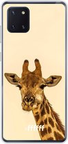 6F hoesje - geschikt voor Samsung Galaxy Note 10 Lite -  Transparant TPU Case - Giraffe #ffffff