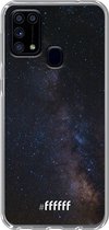 Samsung Galaxy M31 Hoesje Transparant TPU Case - Dark Space #ffffff