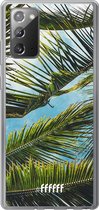 Samsung Galaxy Note 20 Hoesje Transparant TPU Case - Palms #ffffff