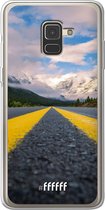 Samsung Galaxy A8 (2018) Hoesje Transparant TPU Case - Road Ahead #ffffff