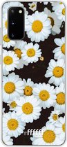 Samsung Galaxy S20 Hoesje Transparant TPU Case - Daisies #ffffff