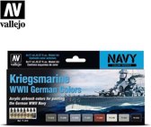 Vallejo val71615 - Model Air  - Kriegsmarine WWII German Color Set 8 x 17 ml