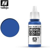 Vallejo 70839 Model Color Ultramarine - Acryl Verf flesje