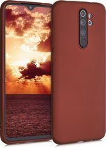 kwmobile telefoonhoesje voor Xiaomi Redmi Note 8 Pro - Hoesje voor smartphone - Back cover in metallic robijnrood