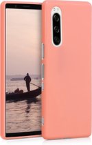 kwmobile telefoonhoesje voor Sony Xperia 5 - Hoesje voor smartphone - Back cover in mat roségoud