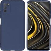 iMoshion Color Backcover Xiaomi Poco M3 hoesje - donkerblauw