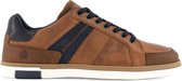 NoGRZ S.Trevail - Leren Herensneakers - Veterschoenen - Cognac Bruin Leer - Maat 46