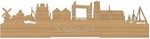 Standing Skyline Dordrecht Bamboe hout - 40 cm - Woondecoratie design - Decoratie om neer te zetten - WoodWideCities