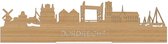 Standing Skyline Dordrecht Bamboe hout - 40 cm - Woon decoratie om neer te zetten en om op te hangen - Meer steden beschikbaar - Cadeau voor hem - Cadeau voor haar - Jubileum - Verjaardag - Housewarming - Aandenken aan stad - WoodWideCities