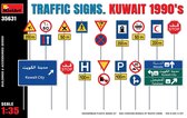 1:35 MiniArt 35631 Traffic Signs - Kuwait 1990's Plastic Modelbouwpakket