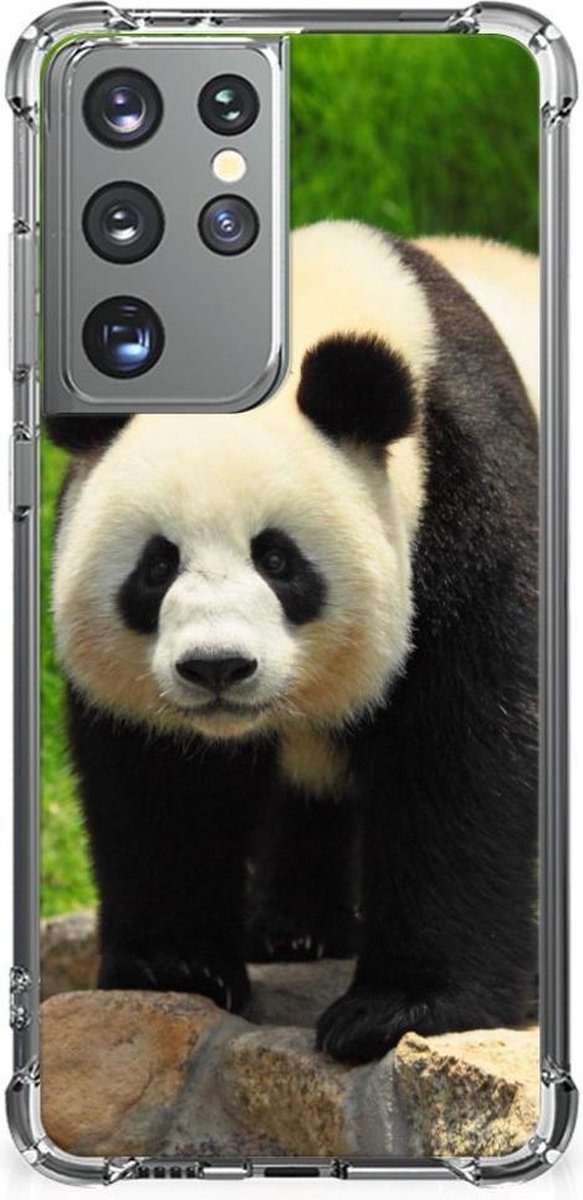 Back Cover voor Samsung Galaxy S21 Ultra Case Anti-shock Panda