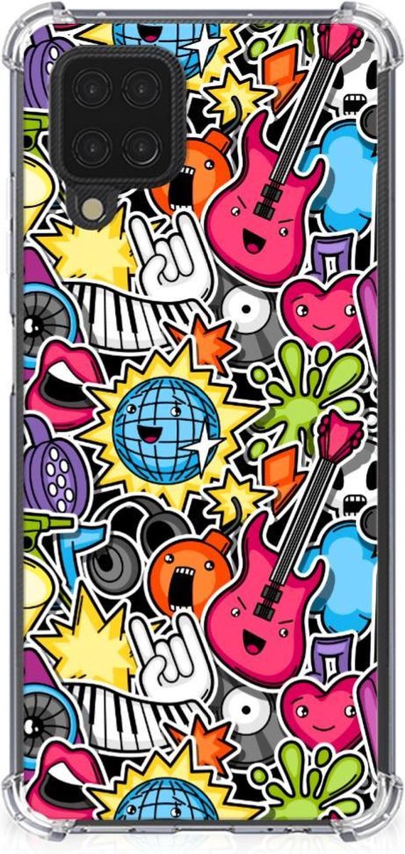 Samsung Galaxy A12 Anti Shock Bumper Case Punk Rock