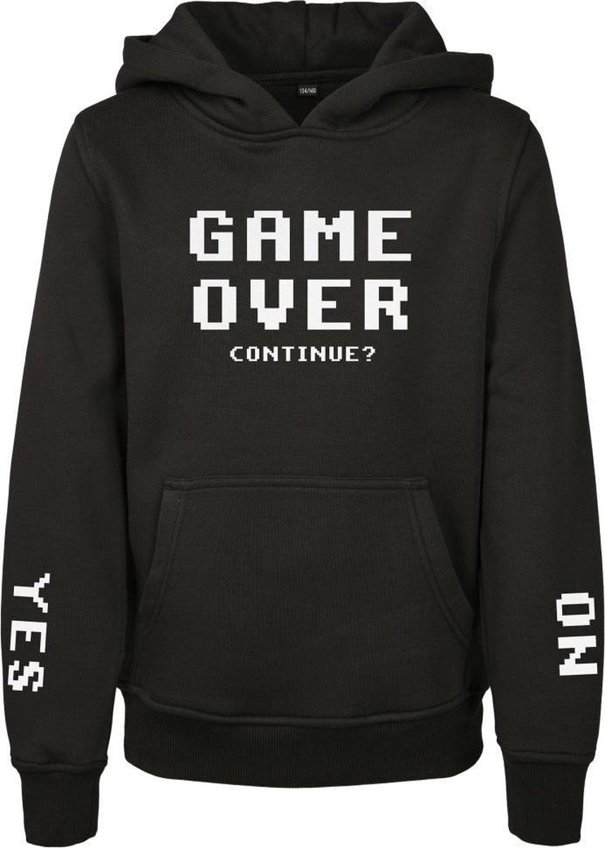 Mister Tee Game Over Kinder hoodie/trui Kids 158 Zwart