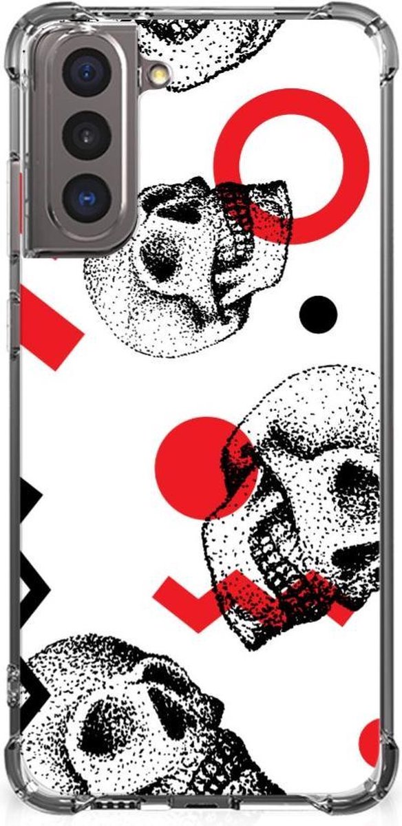 Extreme Case Samsung Galaxy S21 Skull Red