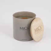 Bougie Parfumée Mica Decorations - H12 x Ø12 cm - Bois Intense