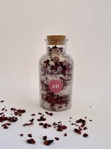 Diva Division rozen badzout - Huidverzorging - 1,2 Liter Pot met Kurk - Milieuvriendelijk - bad