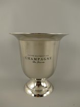 Seau à Champagne - Bol à Vin - Aluminium nickelé - Hauteur 25 cm