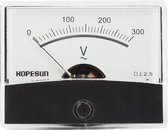 Velleman Analoge voltmeter, inbouwmontage, voor AC-spanningen tot 300 V, met nulregelaar, 60 mm x 47 mm