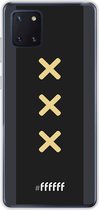 6F hoesje - geschikt voor Samsung Galaxy Note 10 Lite -  Transparant TPU Case - Ajax Europees Uitshirt 2020-2021 #ffffff
