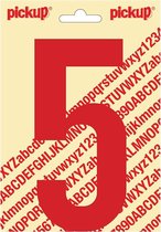 Pickup plakcijfer Nobel 150mm rood 5 - 310221505