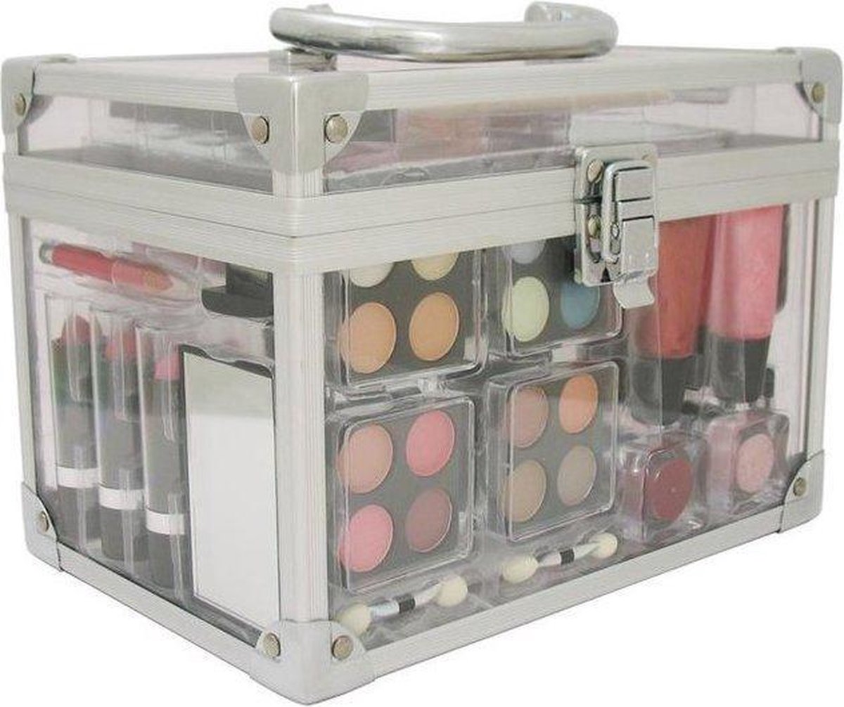 Briconti Make-up koffer - Transparant - 42-delig | bol.com