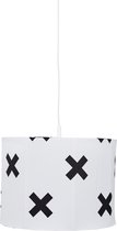 BINK Bedding Hanglamp Cross Wit Zwart (inclusief pendel)