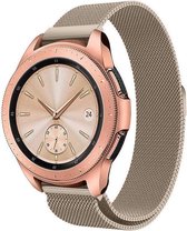 Milanees Smartwatch bandje - Geschikt voor  Samsung Galaxy Watch Milanese band 42mm - champagne - Strap-it Horlogeband / Polsband / Armband