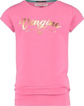 Vingino T-shirt Essentials Met Logo Meisjes Katoen Roze Mt 140