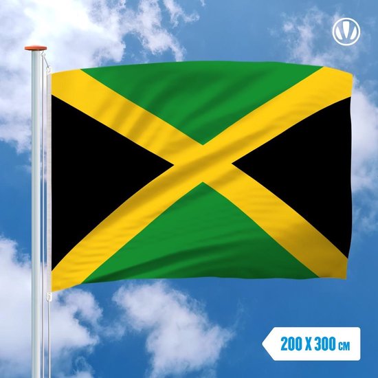 Drapeau Jamaïque 200x300cm - Poly brillant | bol