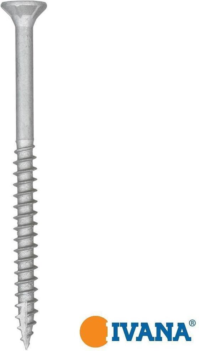 Ivana Buitenschroef AR-Coating Zilver Platkop Met Snijpunt TX-20 5.0x80/50 - 200 Stuks